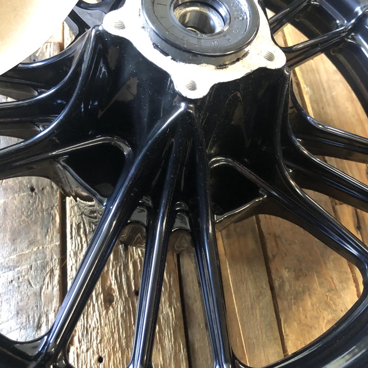 Indian Scout / Scout Sixty rear wheel - powder coated gloss black